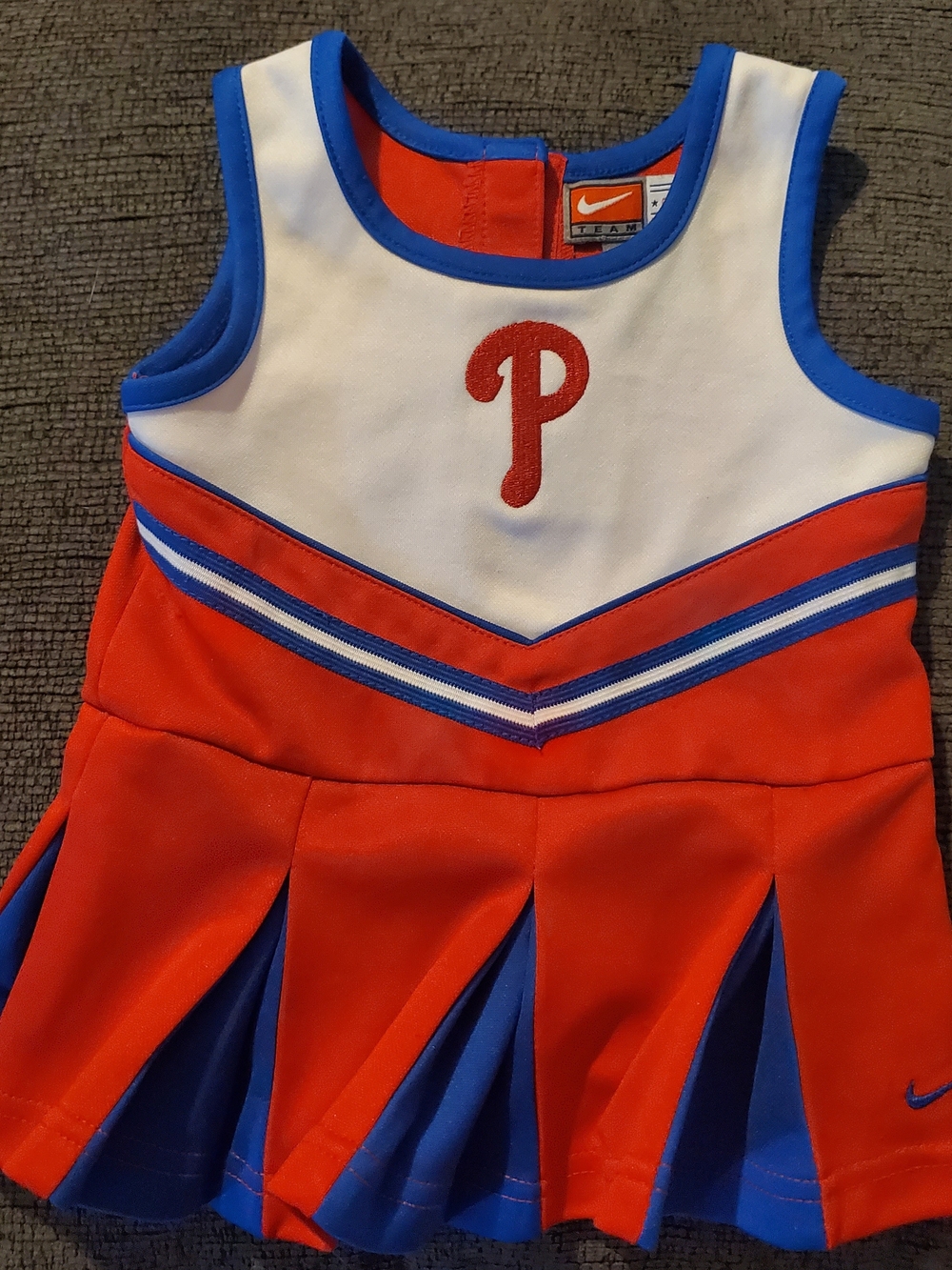 Nike Phillies Kids Red, Blue & White Cheer Tank Top with 'P' Logo